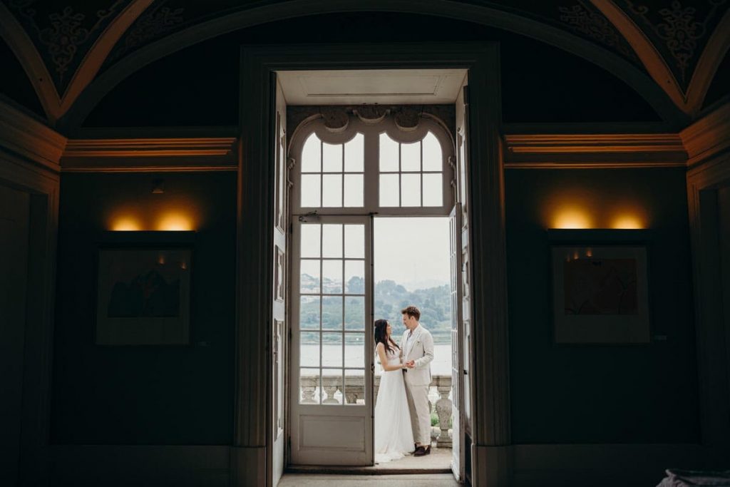 cumplicidade num casamento no Palácio do Freixo