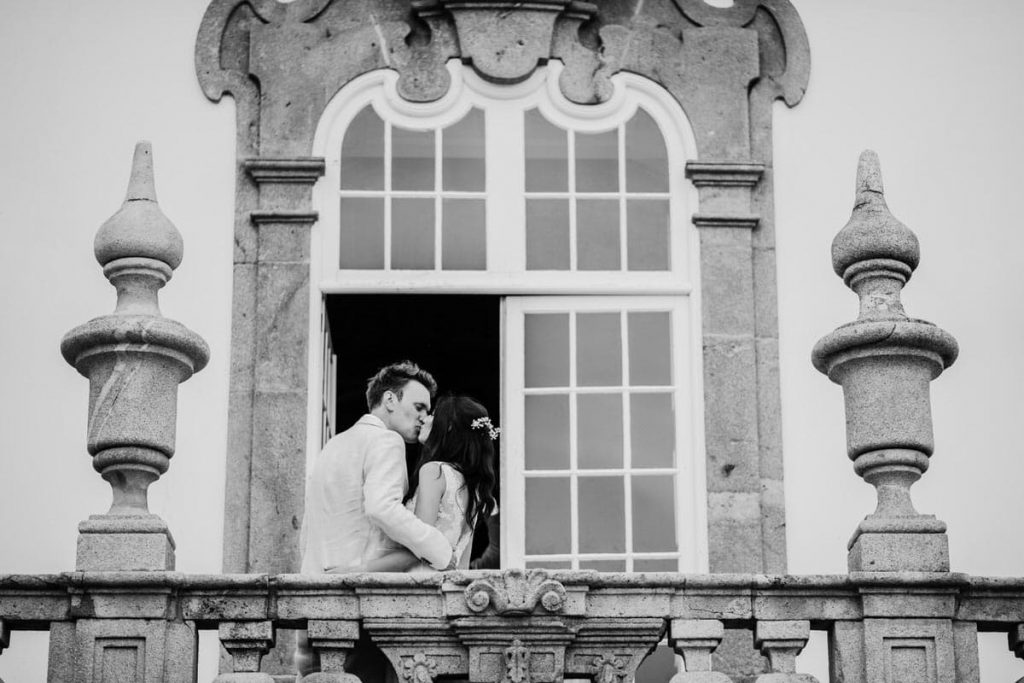 Emoção num casamento do Palácio do Freixo