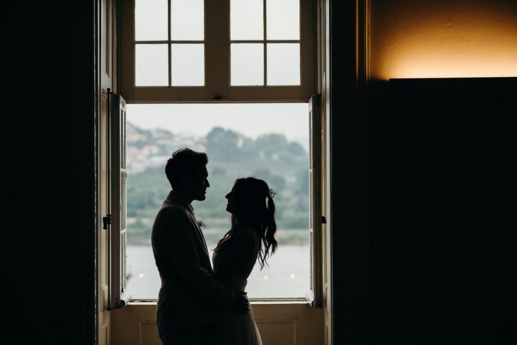 um feliz casamento no Palácio do Freixo
